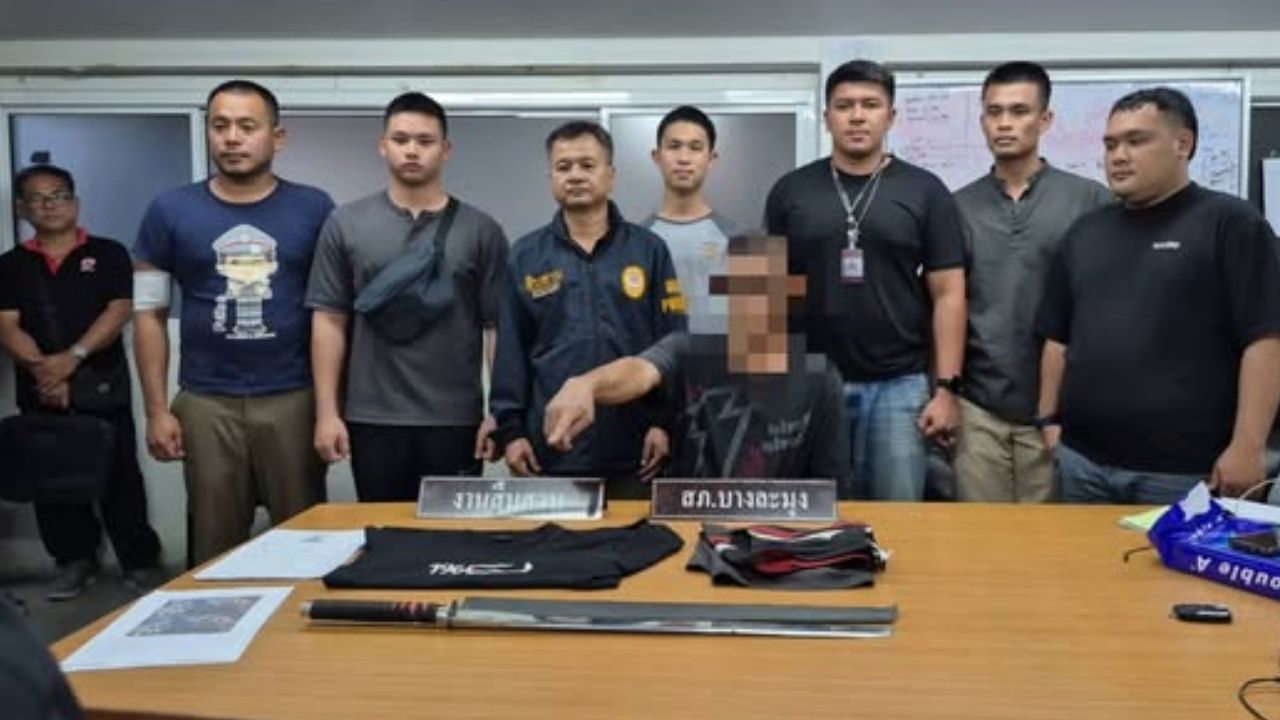 Samurai sword attack in Chon Buri