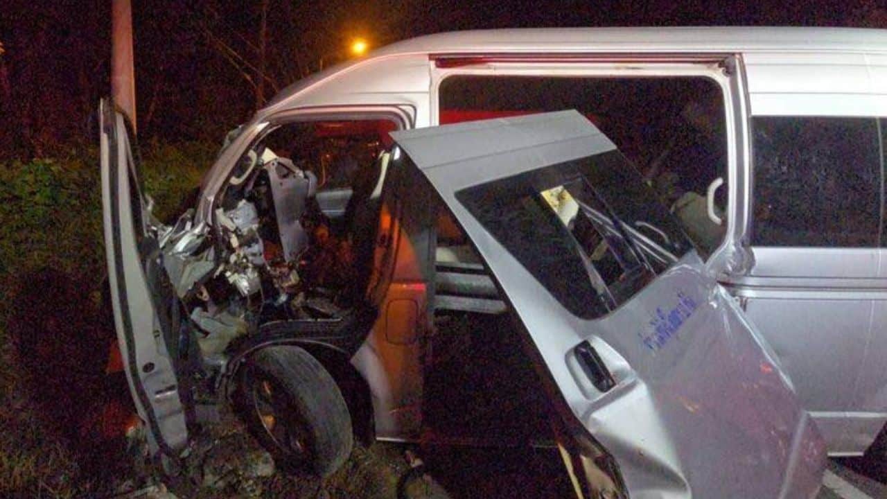 Phuket fatal van accident