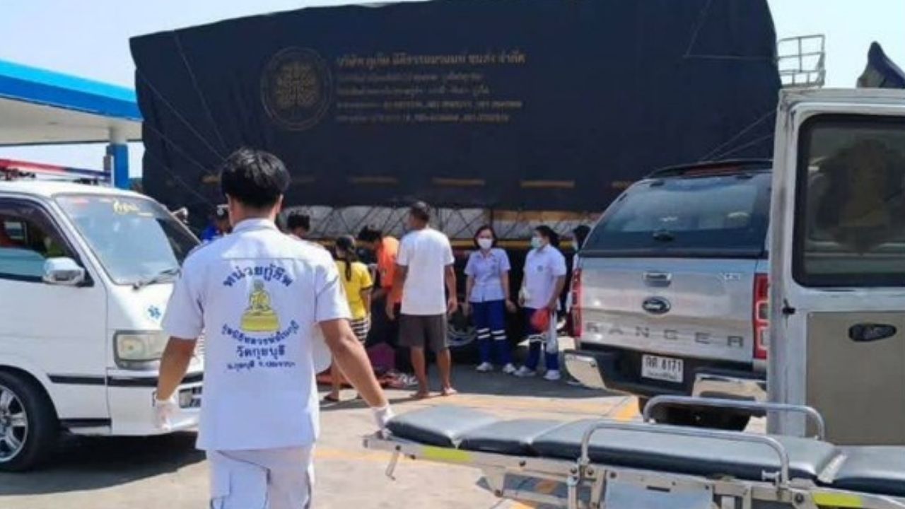 Thai truck driver dies at petrol station