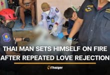 Thai man sets himself on fire after repeated love rejection | Thaiger