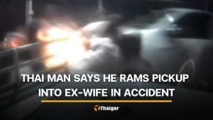 Thai man claims accident after ramming pickup into ex-wife and 7 others | Thaiger