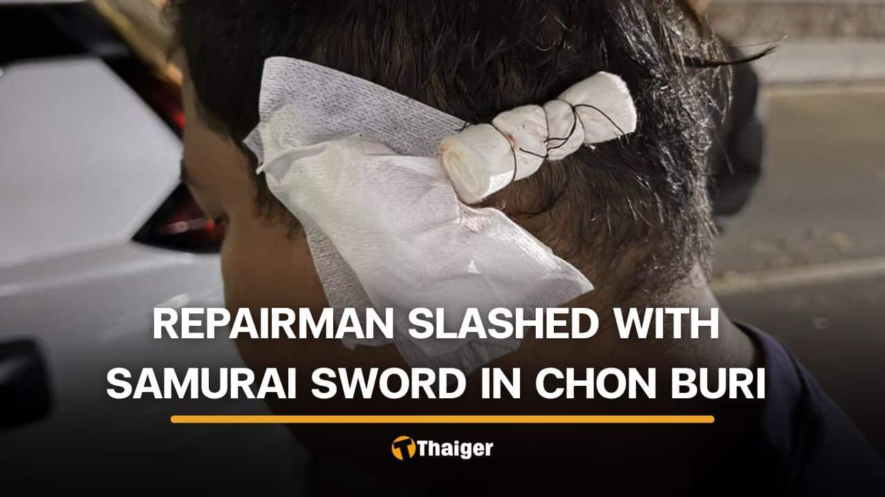 Thai man attacks mechanic with samurai sword over motorcycle repair dispute | Thaiger