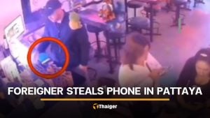Pattaya bar worker reports foreign man steals mobile from cashier counter | Thaiger