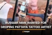 Russian man gropes Thai tattoo artist outside Pattaya studio | Thaiger