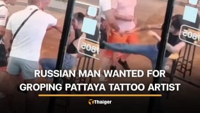 Russian man gropes Thai tattoo artist outside Pattaya studio | Thaiger