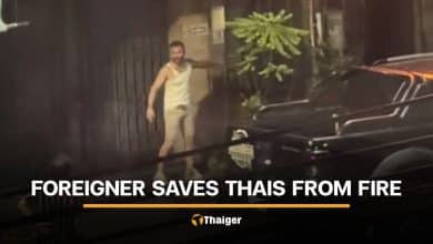 Foreign man praised for helping residents evacuate during fire | Thaiger