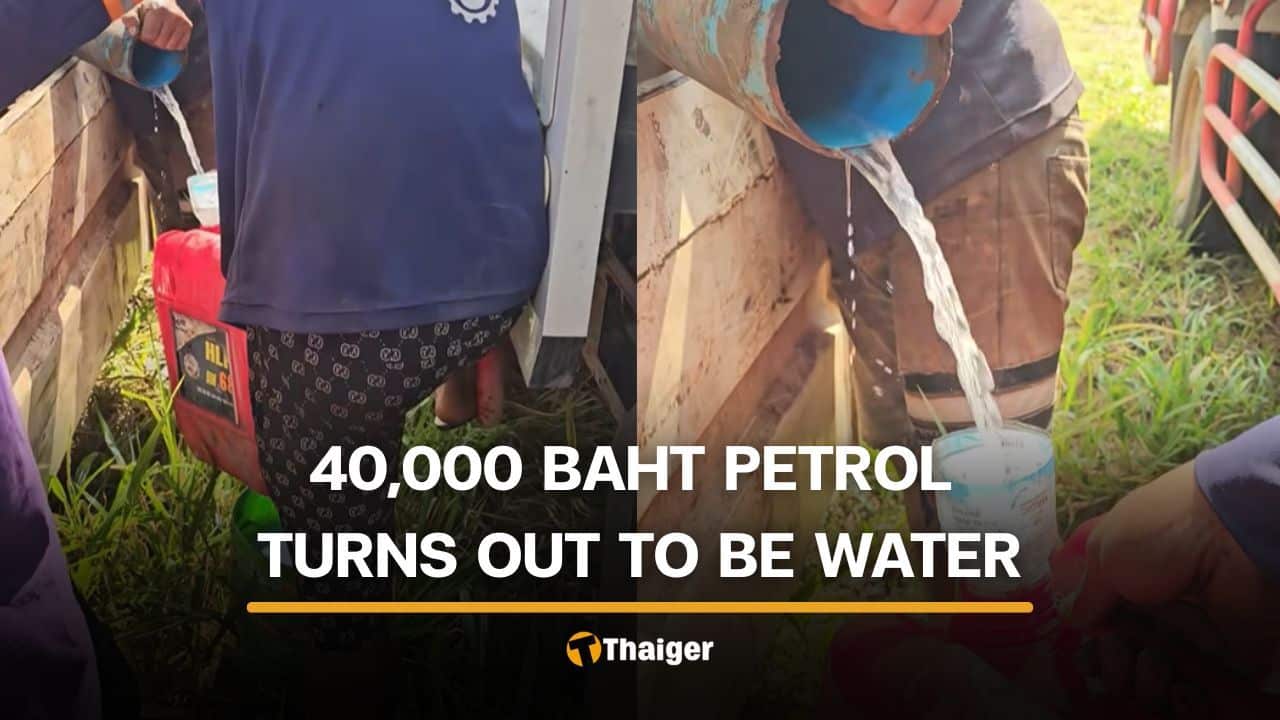 Thai man warns of petrol scam after paying 40,000 and getting water | Thaiger