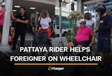 Pattaya taxi rider praised after helping disabled foreigner on blocked footpath | Thaiger