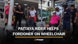 Pattaya taxi rider praised after helping disabled foreigner on blocked footpath | Thaiger