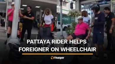 Pattaya taxi rider praised after helping disabled foreigner on blocked footpath | Thaiger