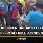 Foreigner breaks left leg in off-road bike accident in Pattaya | Thaiger