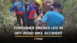 Foreigner breaks left leg in off-road bike accident in Pattaya | Thaiger
