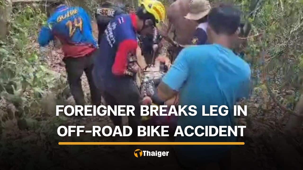 Foreigner breaks left leg in off-road bike accident in Pattaya | Thaiger
