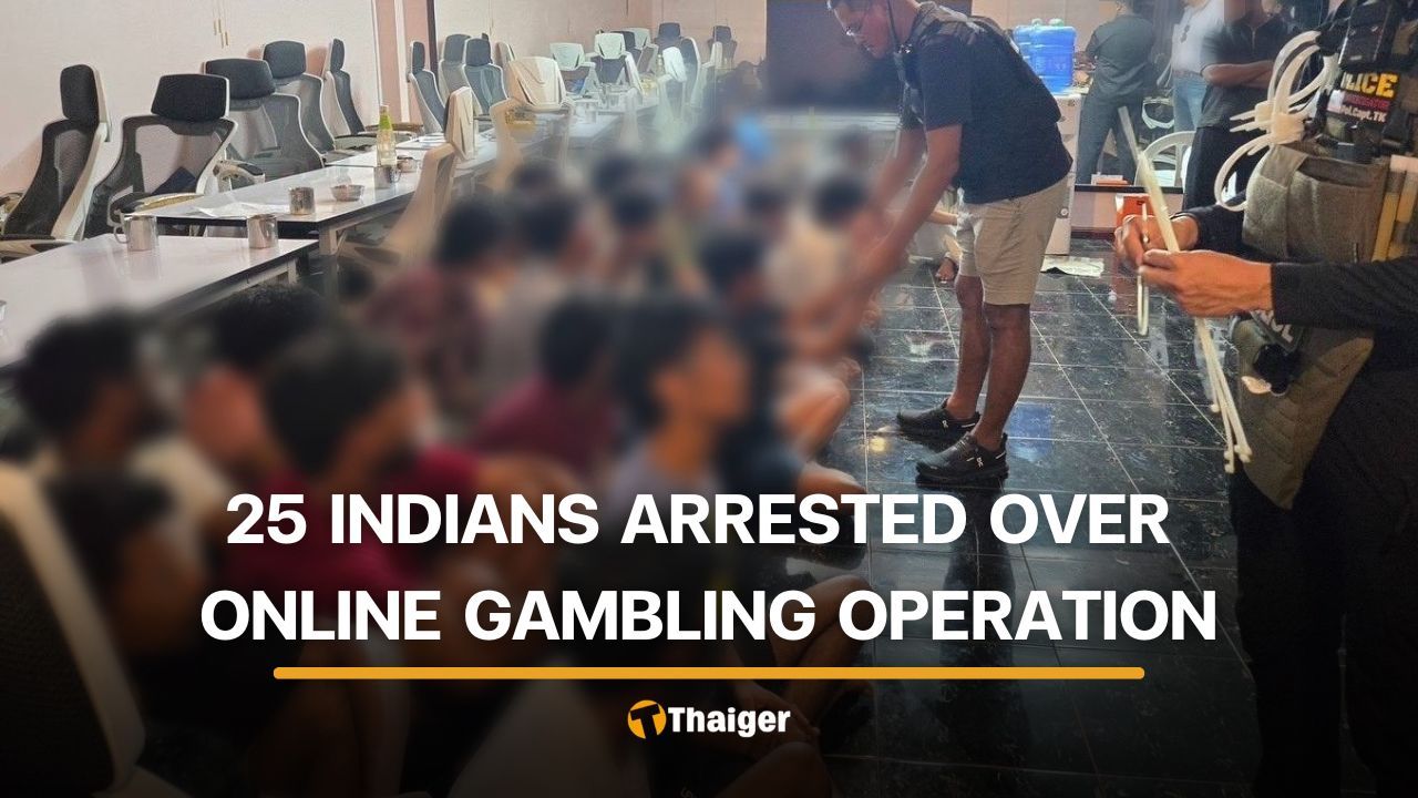 25 Indians arrested for turning Pattaya villa into online gambling base | Thaiger