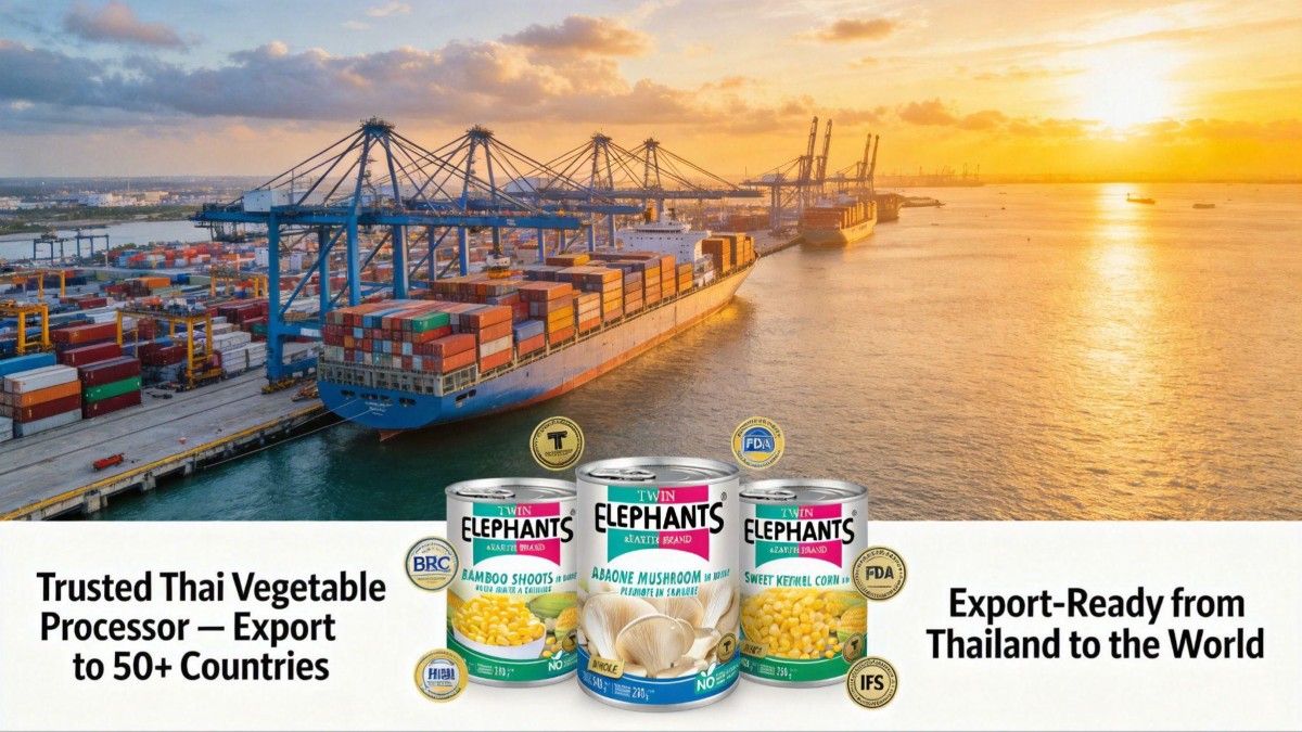 canned vegetable manufacturer Thailand - brand graphic