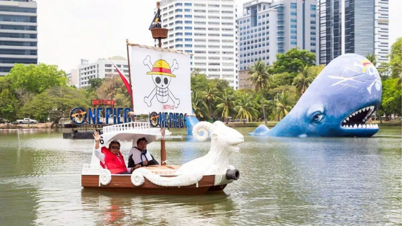 Photo zones at Lumpini Park are open daily from 7am to 10pm for One Piece fans.