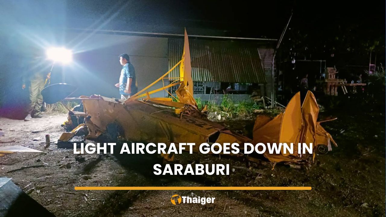 Saraburi plane crash injures 75 year old pilot near roadside shop | Thaiger