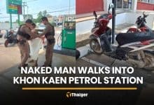 Police called after naked man walks into Khon Kaen petrol station | Thaiger