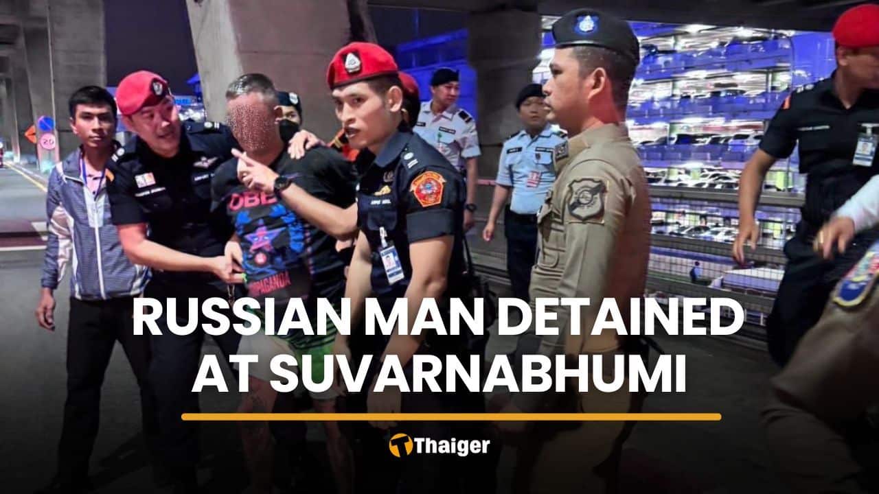 Russian man detained after jump attempt at Suvarnabhumi Airport | Thaiger