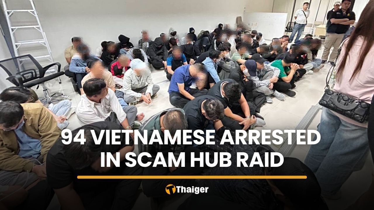 94 Vietnamese arrested in Bangkok raid linked to gambling network | Thaiger