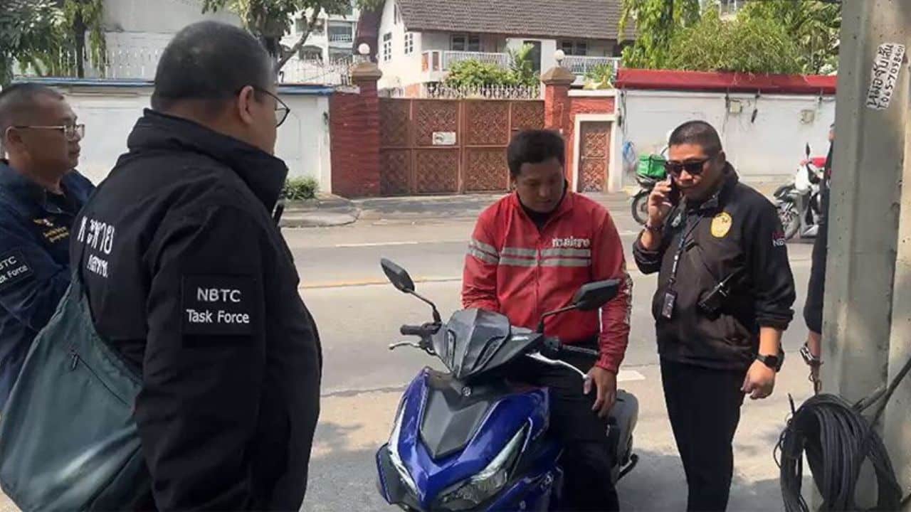 Signal interference disrupts remote-key motorcycles in Bangkok