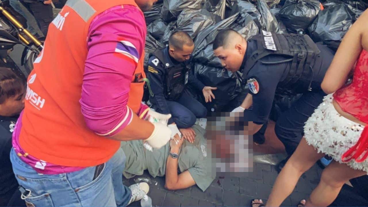 Two Brits injured after fight with muscular foreign man in Pattaya