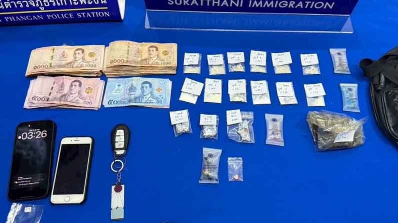 Brazilian drug delivery suspect arrested on Koh Pha Ngan