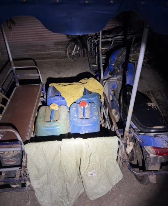 Myanmar national arrested over fuel smuggling in Kanchanaburi