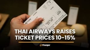 Thai Airways raises ticket prices 10–15% amid higher fuel costs | Thaiger