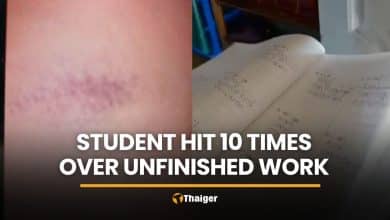 Chon Buri student hit, left with wounds for incomplete homework | Thaiger
