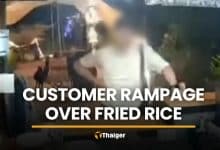 Rayong restaurant rampage over fried rice caught on CCTV | Thaiger