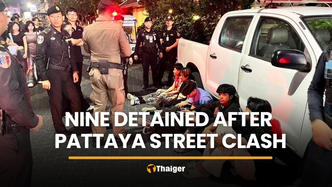 Nine detained after migrant workers clash at Pattaya Walking Street | Thaiger