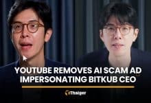 YouTube removes AI crypto scam ad impersonating Bitkub CEO | Thaiger