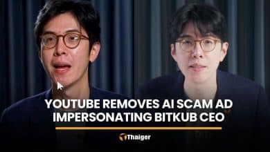 YouTube removes AI crypto scam ad impersonating Bitkub CEO | Thaiger