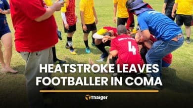 Heatstroke leaves footballer in coma during Korat sports event | Thaiger