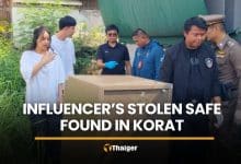 Influencer’s stolen safe found damaged, two suspects arrested | Thaiger