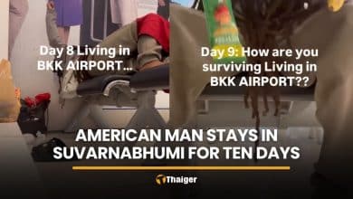 American stays inside Suvarnabhumi for ten days, cites airfare rise | Thaiger