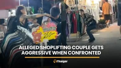 Suspected clothes thieves become aggressive when confronted | Thaiger