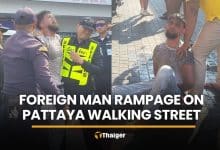 Foreign man held after alleged rampage on Pattaya Walking Street | Thaiger