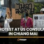 Thai and foreign residents protest at US Consulate in Chiang Mai | Thaiger