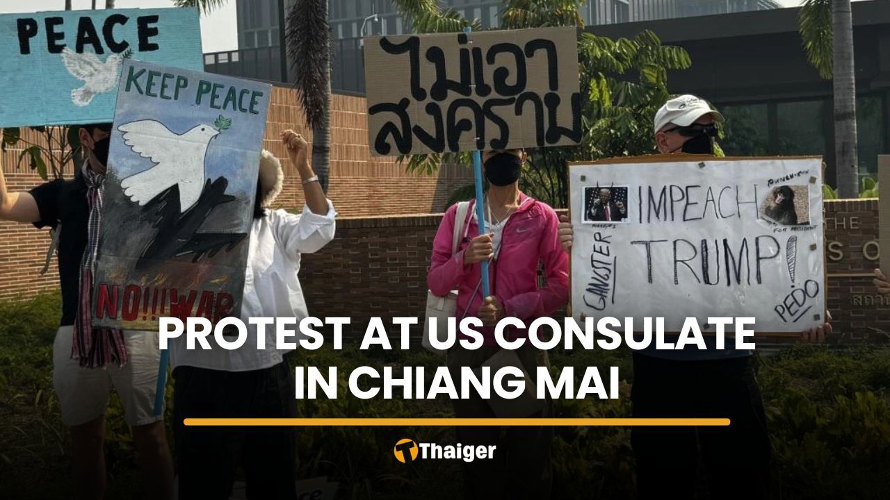 Thai and foreign residents protest at US Consulate in Chiang Mai | Thaiger
