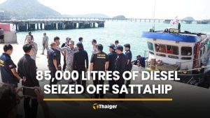 85,000 litres of diesel seized off Sattahip in fuel smuggling case | Thaiger