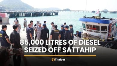 85,000 litres of diesel seized off Sattahip in fuel smuggling case | Thaiger