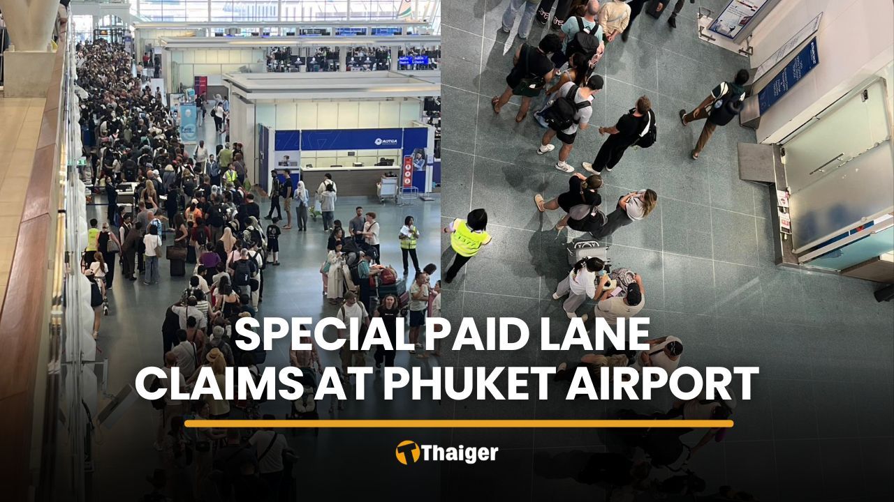 Long queues at Phuket Airport raise ‘special paid lane’ questions | Thaiger