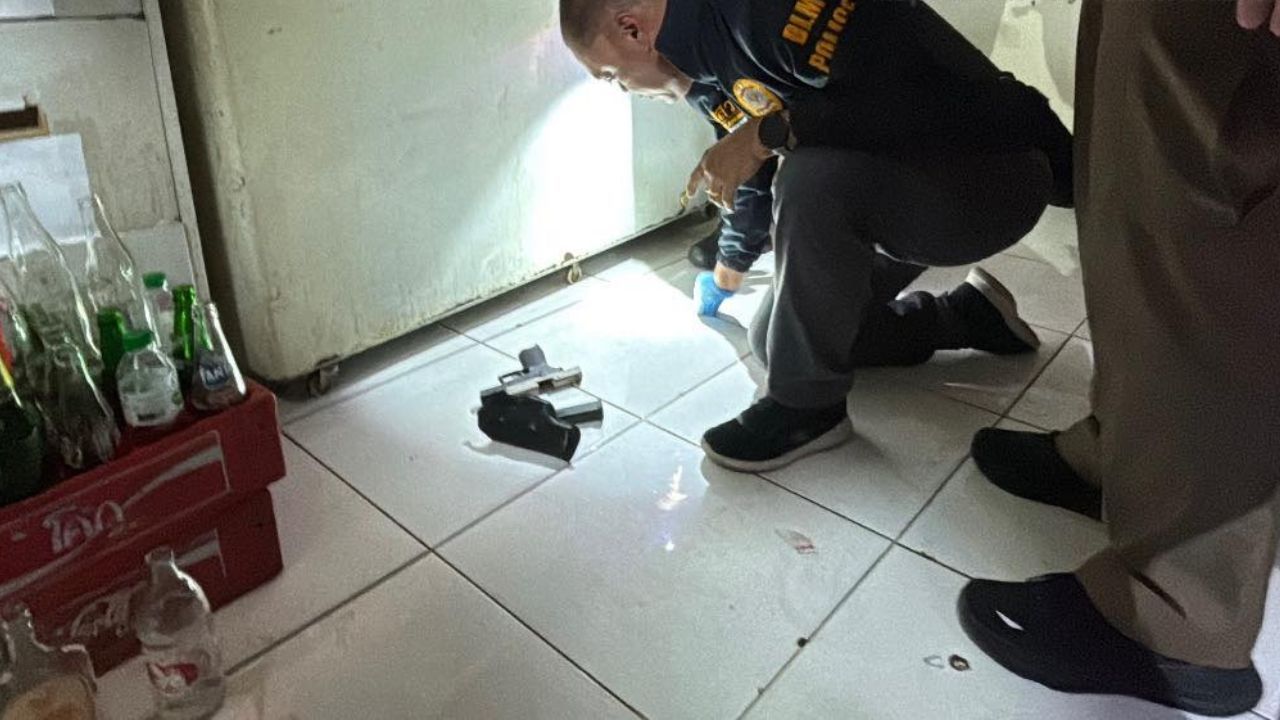 A shooting was reported near the Pattaya Music Festival site in Bang Lamung, with police detaining a suspect and seizing a 9mm pistol.