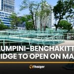 Bridge linking Lumpini and Benchakitti park set to open on May 1 | Thaiger