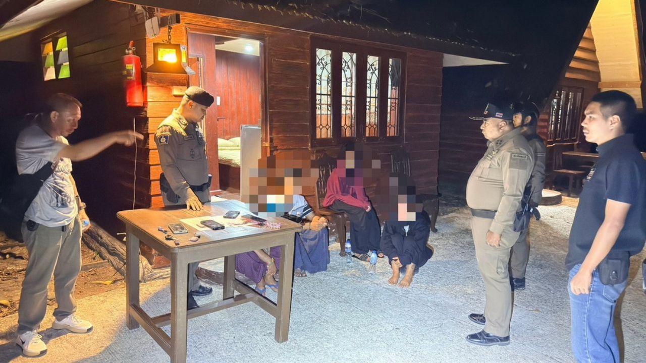 A prostitution sting in Kanchanaburi ends with two Myanmar men arrested at a resort, and a 15 year old placed under protection.
