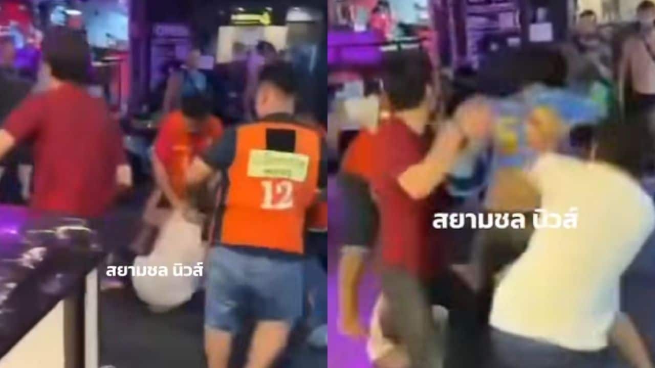 Gang attack on 2 foreigners in Pattaya