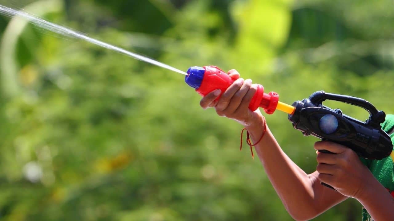 Water gun Songkran Festival