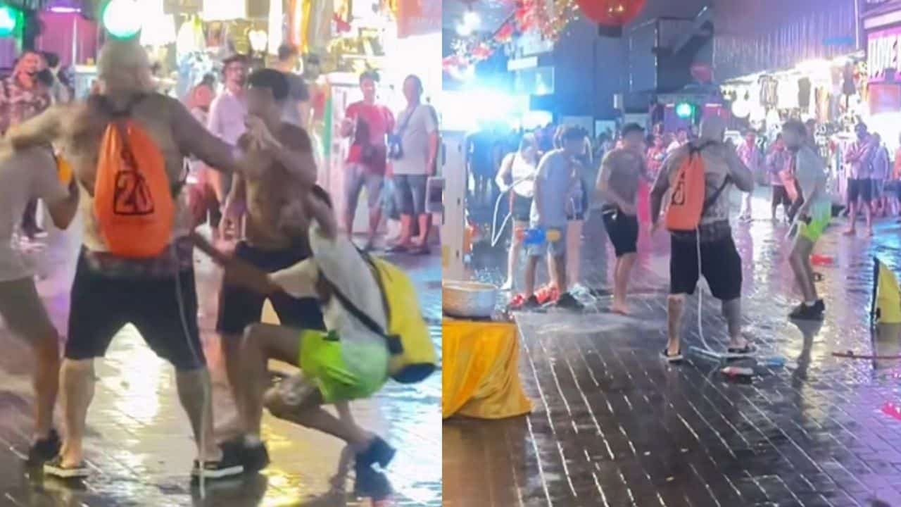 Physical altercation in Pattaya Songkran celebrations